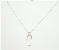 Necklace Lorenza Gioielli Woman Collana Fantasia in White Gold Zirconia CL285021 - CL285021